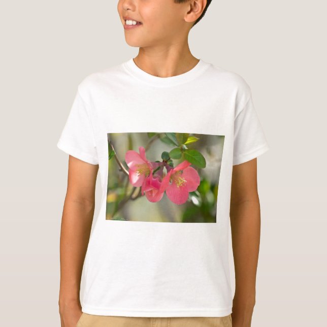Rosa Blütenglühen T-Shirt (Vorderseite)