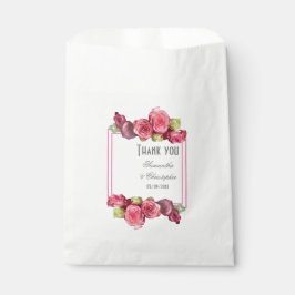 Rosa Blütenhochzeit Geschenktütchen