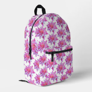 Rosa Blütenmuster, hübsches Blumenmuster Bedruckter Rucksack