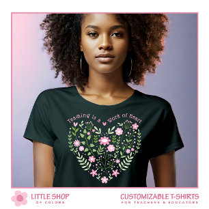 Rosa Blütenpädagogik ist eine Herzensangelegenheit T-Shirt