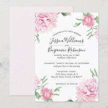 Rosa Blütenpinker mit weißer Hintergrundhochzeit