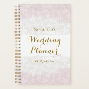 Rosa Blütenrosa Hochzeitsplaner Planer