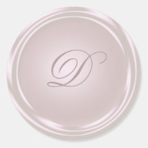 Rosa Blütenrunde Monogramm