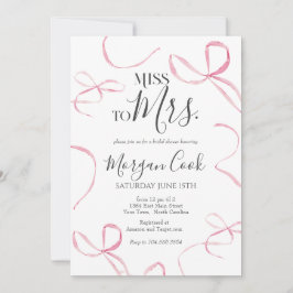 Rosa Bogen Bridal Dusche Einladung, Verpassen Sie  Einladung