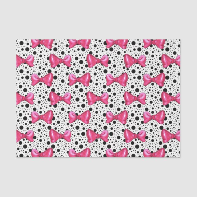 rosa Bögen (Design 30 Pink Serie) Seidenpapier (Vorderseite)