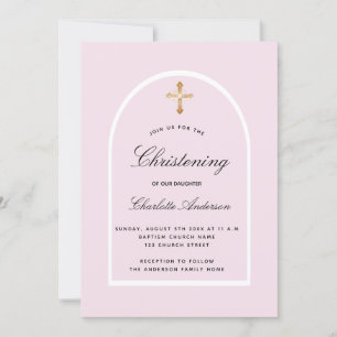 Rosa-Bogen-Goldkreuz Einladung