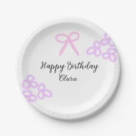 Rosa Bogen lila Blütenpastellblüte Geburtstag Pappteller