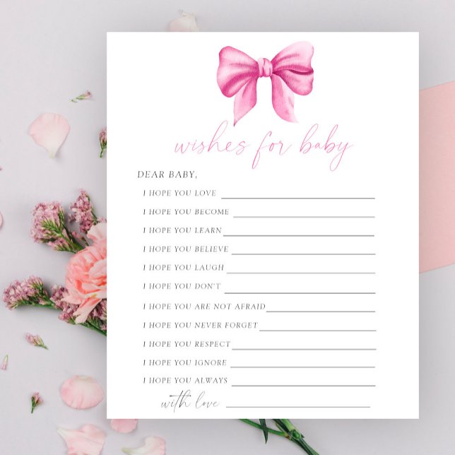 Rosa Bogen - Party | Wünsche für Babyspiel (Von Creator hochgeladen)