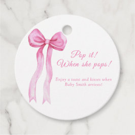 Rosa Bogen - Pop es, wenn sie Pop Geschenkanhänger