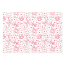 Rosa Bögen und dunkelrosa Punkte