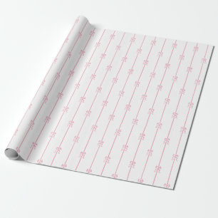 Rosa Bögen und Streifen Geschenkpapier