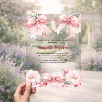 Rosa Bohnen florale Mädchen Flasche klare Baby Dus