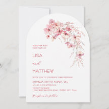 Rosa Boho-Blumen Weiße Kasuelle Hochzeit