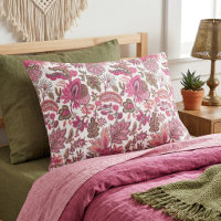 Rosa Boho Vintage Blumenmuster