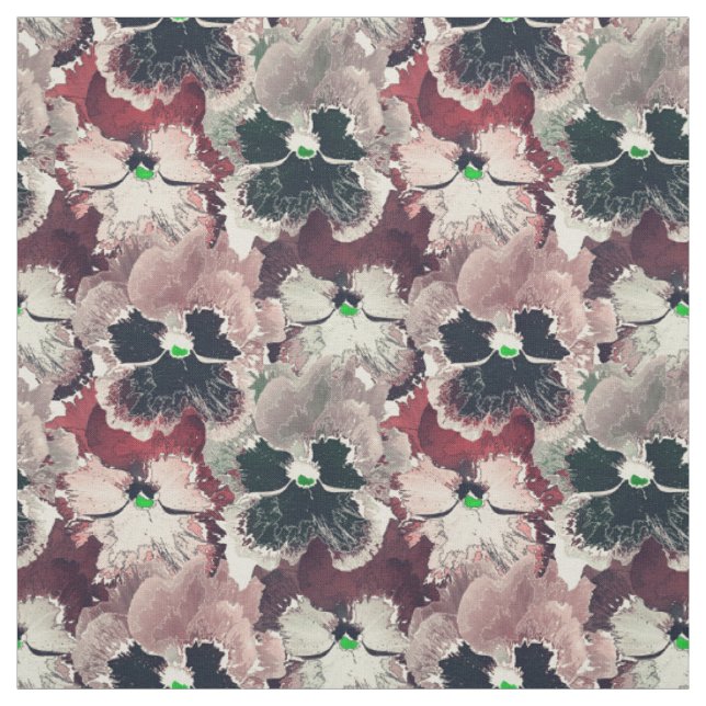 Rosa, bordeauxfarbene Blume Stoff (Muster)