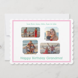 Rosa Border Scallop FOTO Geburtstag