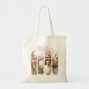 Rosa Botanica Mutter Tote Tasche