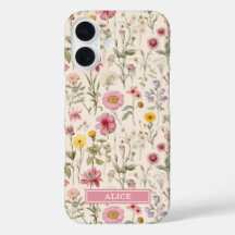 Rosa botanische Aquarell-Blumenname