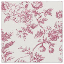 Rosa Botanische Toile