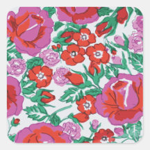 Rosa Botanisches Muster