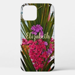 Rosa Bougainvillea Blume Palms Tropical Case-Mate iPhone 14 Hülle