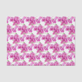 Rosa Bougainvillea botanisches Aquarellmuster Seidenpapier