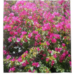 Rosa Bouganvilla-Bush-Druck-Duschvorhang Duschvorhang