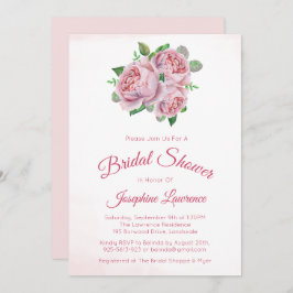 Rosa Bouquet Blumensträuße Einladungen