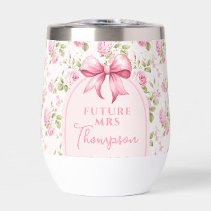 Rosa Bow Coquette Brautparty Frau Future