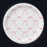 Rosa Bow Coquette Geburtstagspult Pappteller<br><div class="desc">Fügen Sie Ihren Geburtstagsfeiern eine Touch Eleganz hinzu mit diesen charmanten Coquette Pink Bow Papier Tellern! Ideal,  um Kuchen und Leckereien im Stil zu servieren. Mit diesen schönen Tellern können Sie Ihr Party noch schöner gestalten!</div>