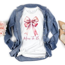Rosa Bow Coquette Mama T-Shirt