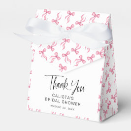 Rosa Bow Coquette Personalisiertes Brautparty Geschenkschachtel