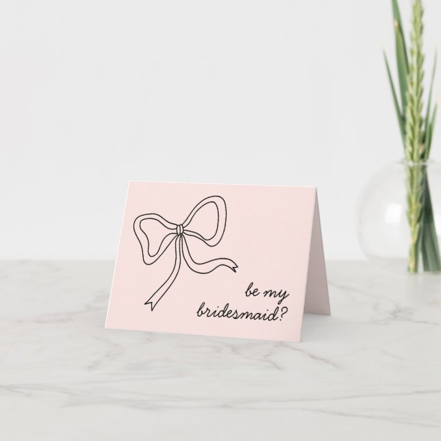 Rosa Bow, die meine Überbrückungshilfe-Vorschlagsk Dankeskarte (Vorderseite)