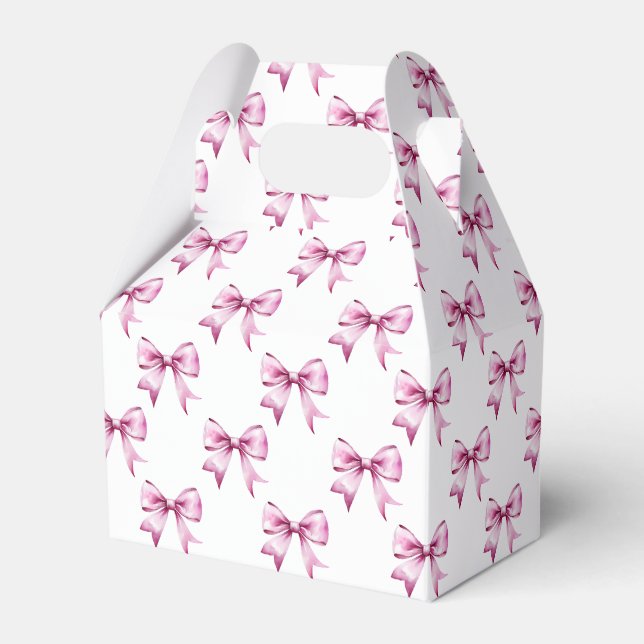 Rosa Bow Ribbon Geschenkschachtel (Vorderseite)