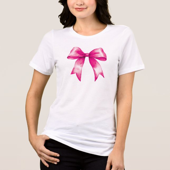 Rosa Bow Tri-Blend Shirt (Vorderseite)