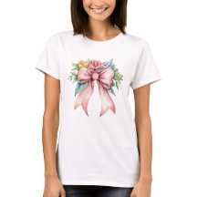 Rosa Bow Wasserfarbe Florenz Blume Coquette Frauen