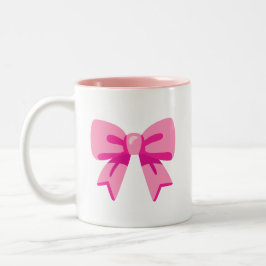 Rosa Bow Zweifarbige Tasse