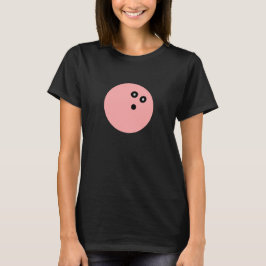 Rosa Bowlingball-Shirt T-Shirt