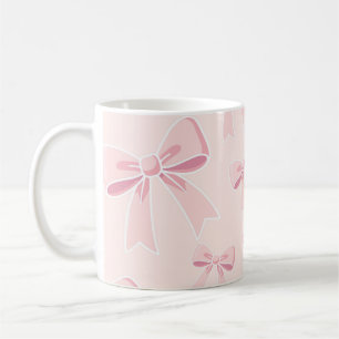 Rosa Bows Niedlich Coquette Hütte Chic Kaffeetasse