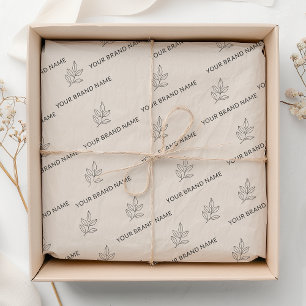Rosa Branding für kleine Unternehmen im minimalist Seidenpapier