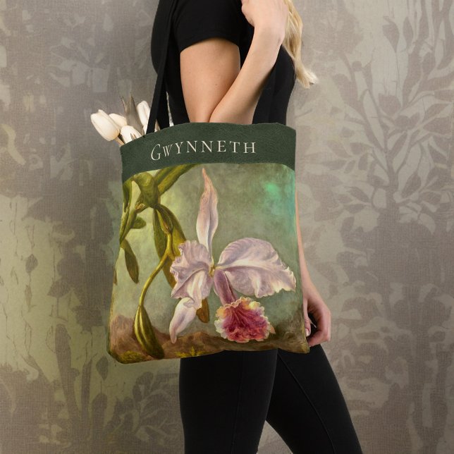 Rosa Brasilianische Kattelya Orchid mit Name Monog Tasche (Von Creator hochgeladen)