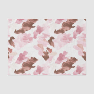 Rosa braune Cowgirl-Kuh-Druck-Tier-Hochzeitsshower Seidenpapier