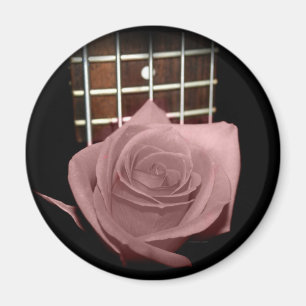 Rosa braune Tönungs-Rose gegen Baßgitterwerk der Magnet