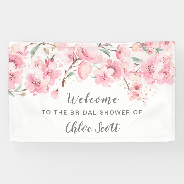 Rosa Brautparty Banner (Horizontal)