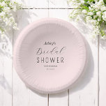 Rosa Brautparty Brunch Pappteller<br><div class="desc">Blush Pink Brautparty Paper Bowls mit eleganten Typografie-Skript. Mehr Produkte mit diesem Design sind in der folgenden Kollektion zu finden.</div>