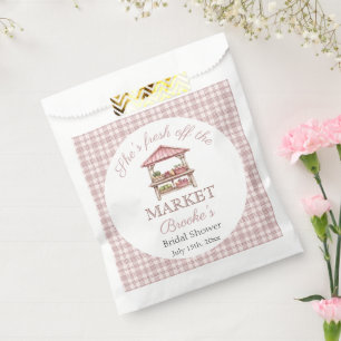 Rosa Brautparty frisch vom Markt Geschenktütchen
