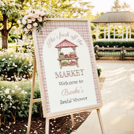 Rosa Brautparty frisch vom Markt Poster