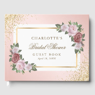 Rosa Brautparty Gästebuch