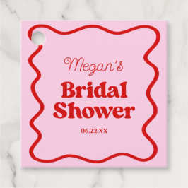 Rosa Brautparty Geschenkanhänger