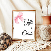 Rosa Brautparty Geschenke und Karten